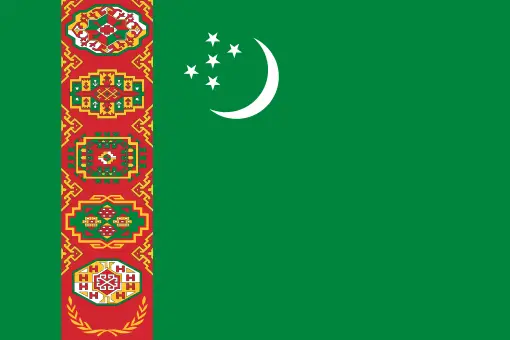 Turkmenistan flag colors